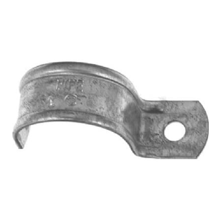 Halex One Hole Strap, Conduit Use, 2 in, Steel, Zinc Plated 61120